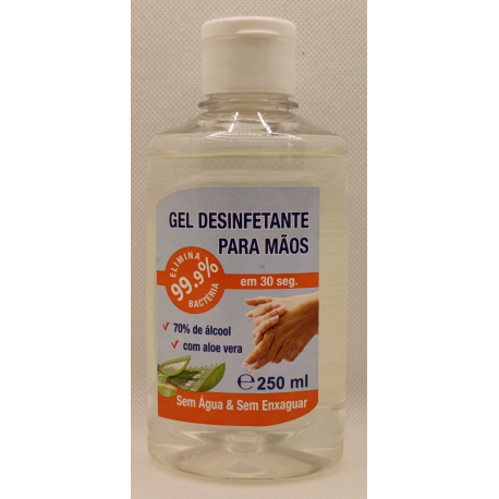 Gel Desinfetante para Mãos 70% Álcool 250ml