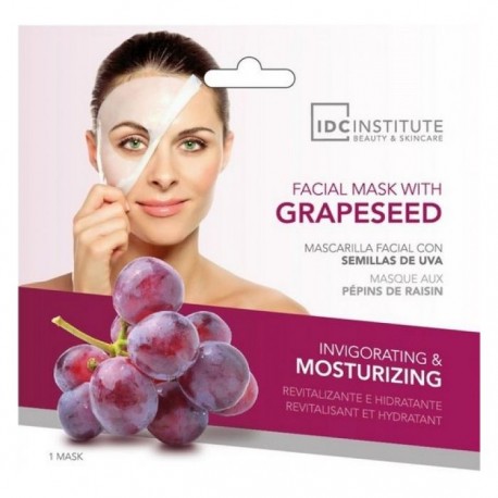 IDC INSTITUTE | MÁSCARA FACIAL GRAPESEED 1 unid.