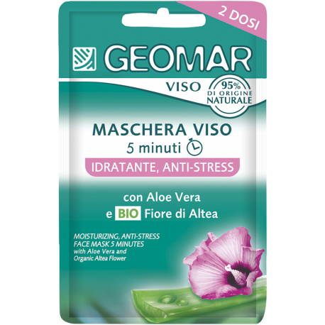 Geomar - Máscara Facial Anti-Stress Hidratante, 2x7.5ml