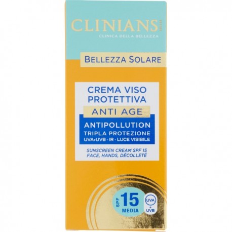 Clinians - Creme Protetor de Rosto SPF15, 75ml