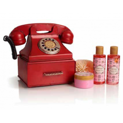 Pokhara - Kit de Banho Telefone Vermelho de Metal POK1257