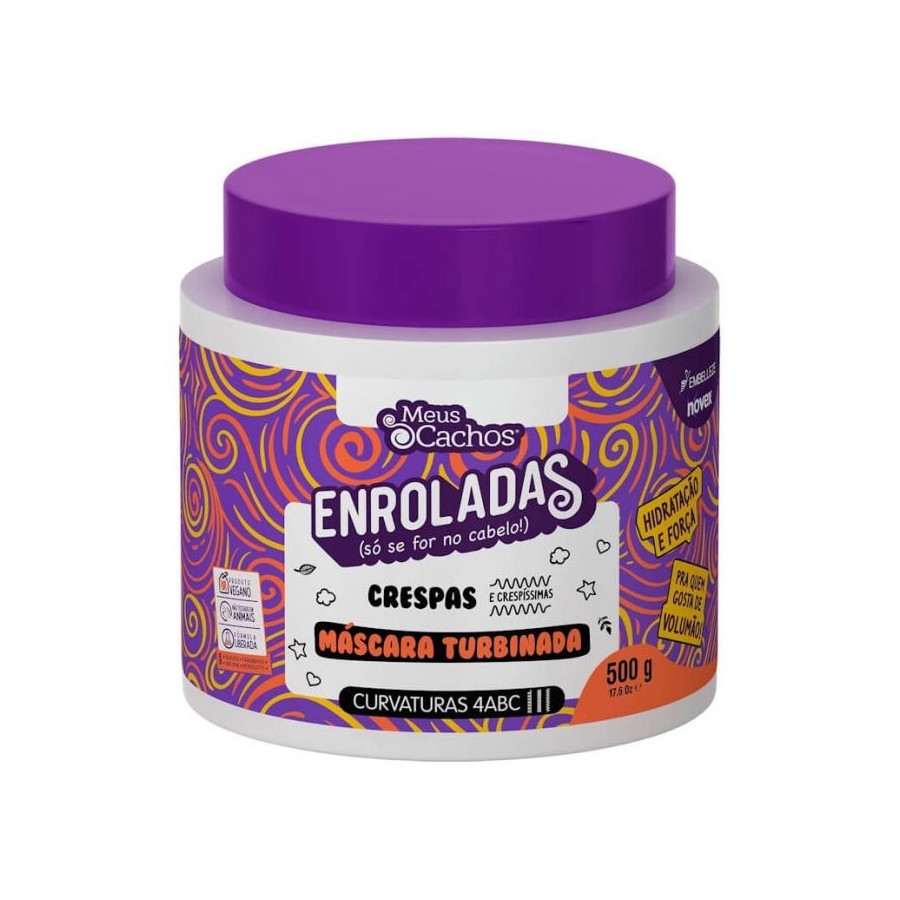 Máscara Novex Meus Cachos Enroladas Crespas, 500g