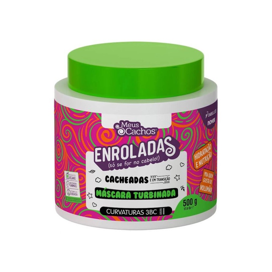 Máscara Novex Meus Cachos Enroladas Cacheadas, 500g