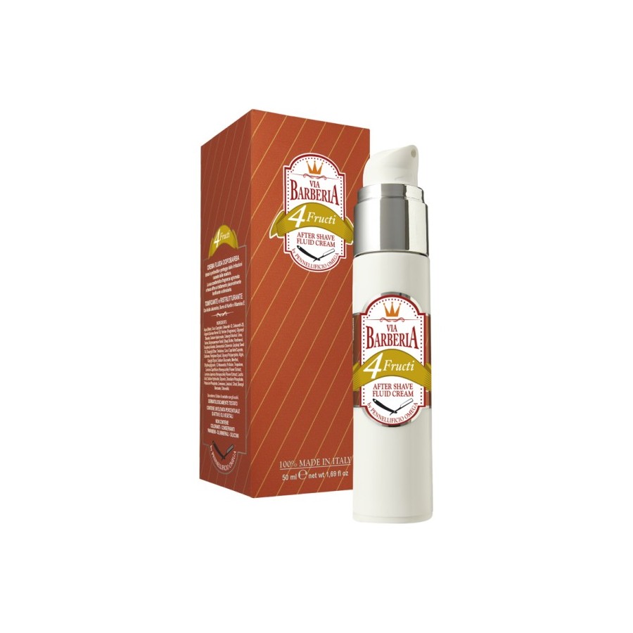 Via Barberia - After Shave Fluid Cream 4 Fructi