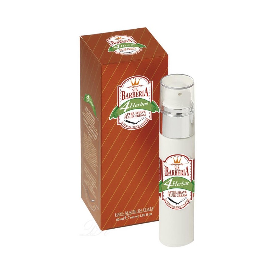 Via Barberia - After Shave Fluid Cream 4 Herbae