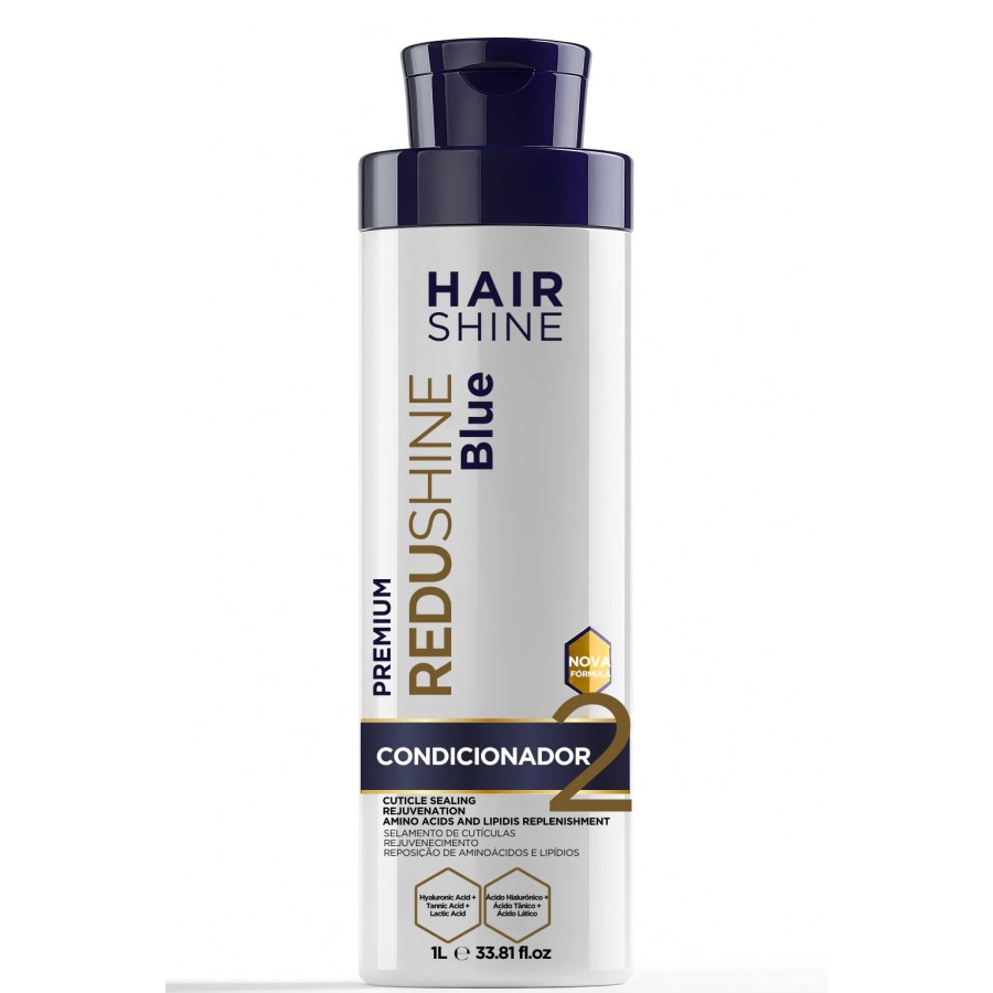 Hair Shine Redushine - Condicionador Azul Step 2, 1L