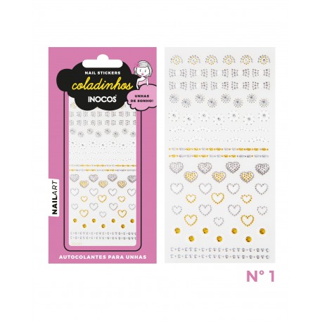 INOCOS STICKERS ´COLADINHOS´ NAIL ART N1