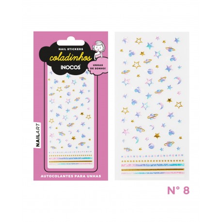 INOCOS STICKERS ´COLADINHOS´ NAIL ART N8