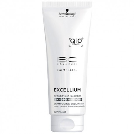 BC EXCELLIUM, CHAMPÔ PARA CABELOS BRANCOS E GRISALHOS 200mL